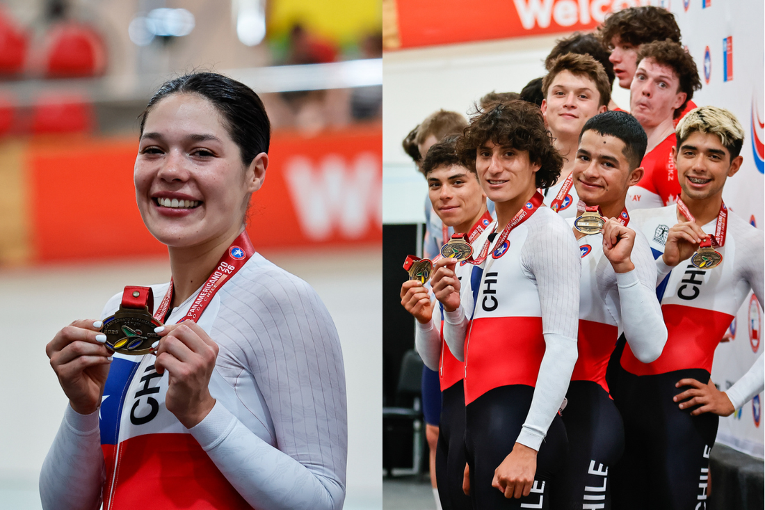 Chile brilla en el podio del segundo día de competencias en el Campeonato Panamericano de Pista Elite