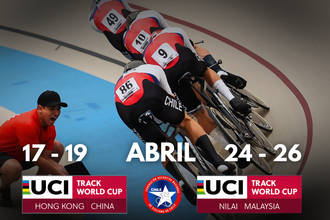 Chile da un paso histórico en la pista: cuartetas competirán en dos fechas de la Copa del Mundo UCI