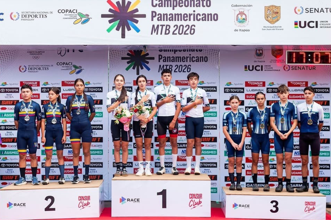Chile suma oro en relevos y presencia en el XCE en el Panamericano de MTB Paraguay 2026