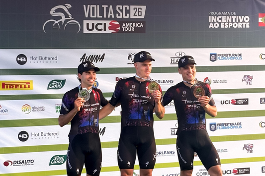 Triple podio para el equipo Continental chileno Plus Performance en Volta Santa Catarina UCI 2.2
